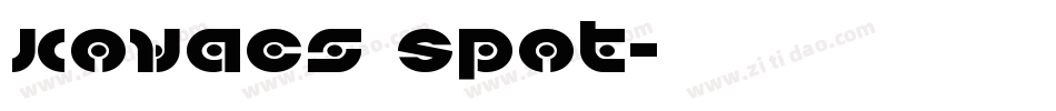 Kovacs Spot字体转换